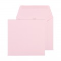 Enveloppe carrée rose (14 x 12,5 cm)